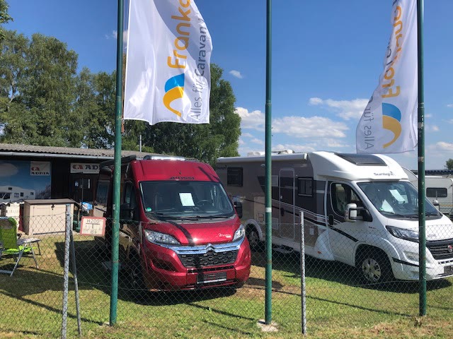 Reisemobile auf unserem Gelände